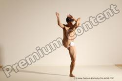 Underwear Martial art Man Asian Moving poses Average Short Black Dynamic poses Academic